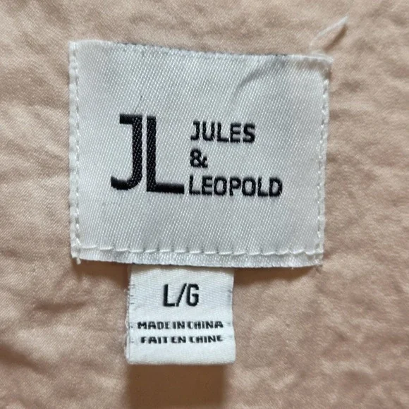 Jules & Leopold Jacket Womens Large Pink Satin Bomber Full Zip Pockets - Picture 5 of 8